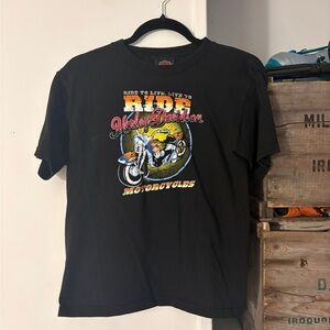Harley-Davidson Black Graphic Live to Ride T-Shirt Extra Small